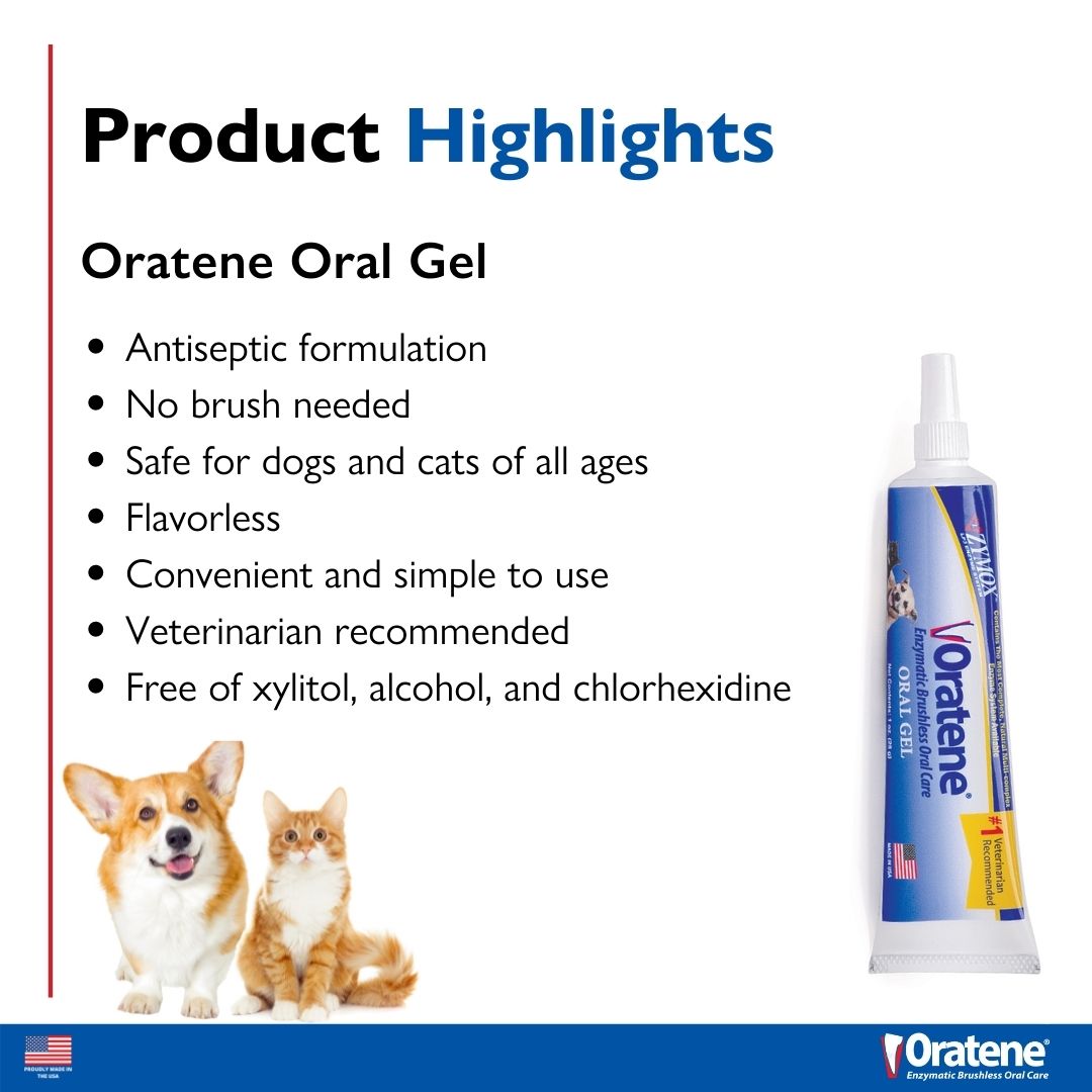 Oratene Enzymatic Brushless Toothpaste Gel Pet Dog Toothpaste