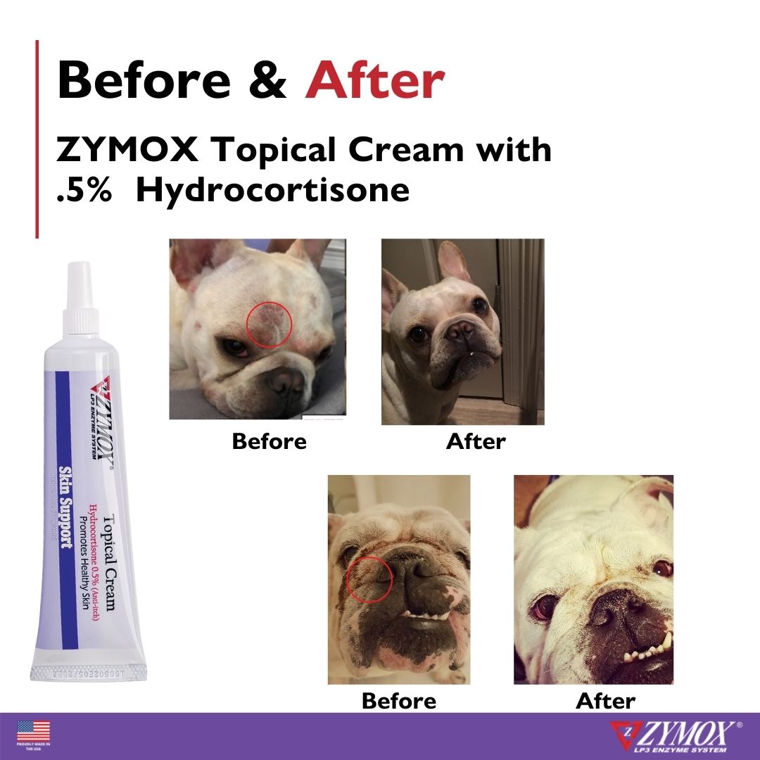 Topical Cream with 0.5 Hydrocortisone Antiseptic For Dogs