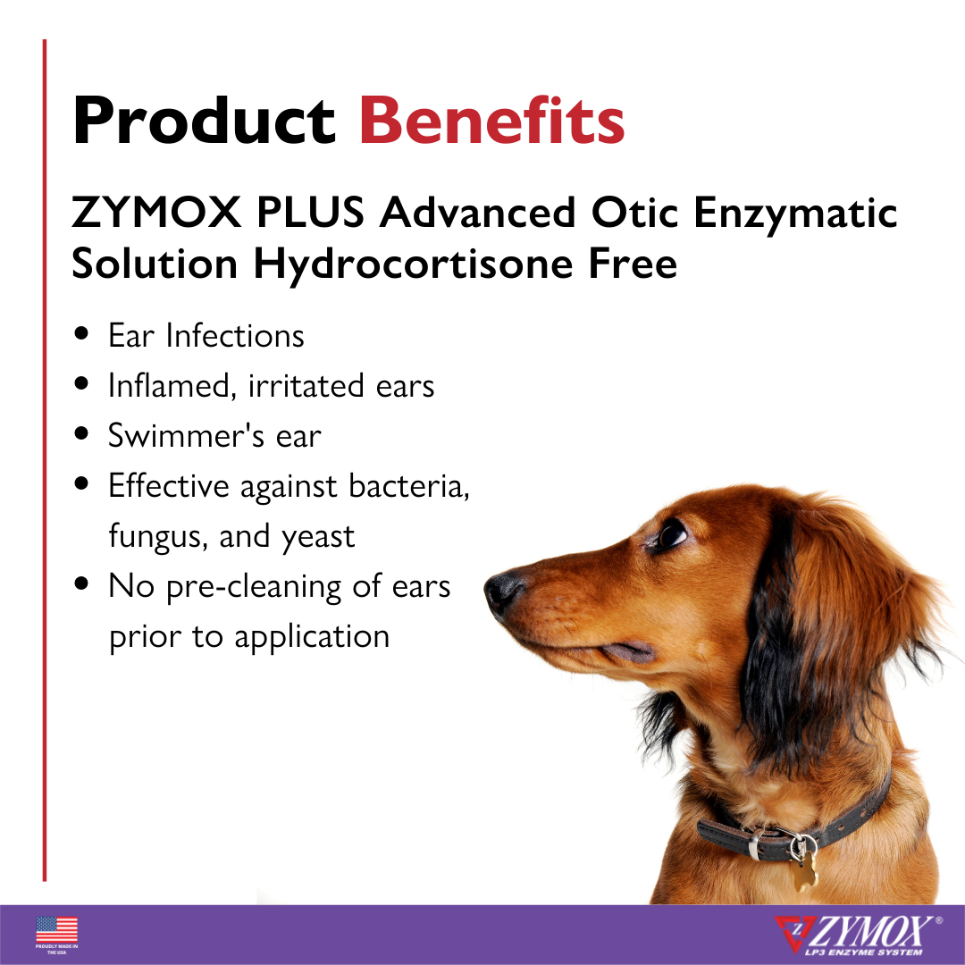 ZYMOX PLUS Advanced Otic Enzymatic Solution | Hydrocortisone-Free