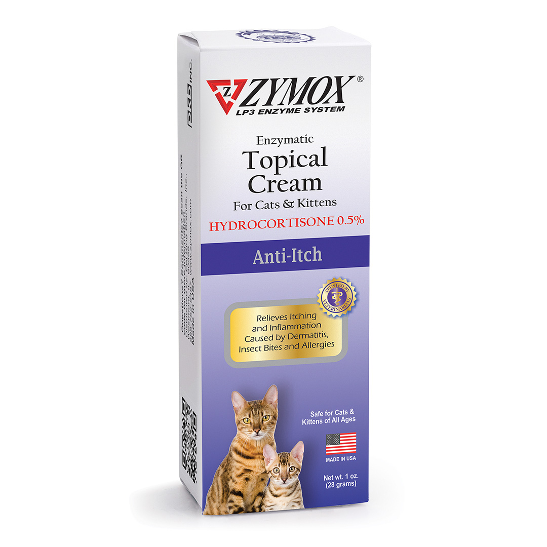 RZFTC0100_6 67334 22915 8_ZYMOX Topical Cream .5% HC for Cats & Kittens Box