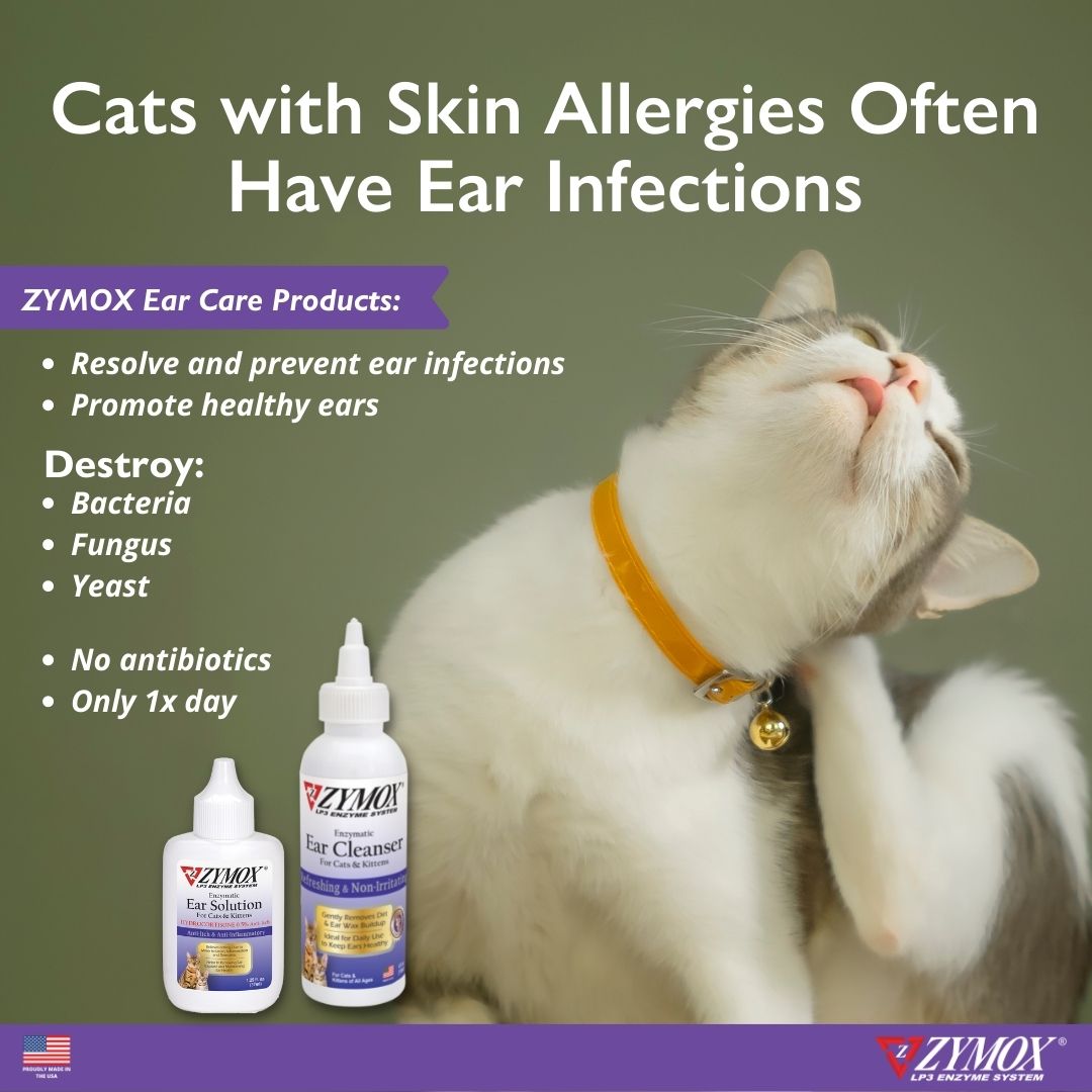 ZYMOX Enzymatic Ear Cleanser for Cats Kittens